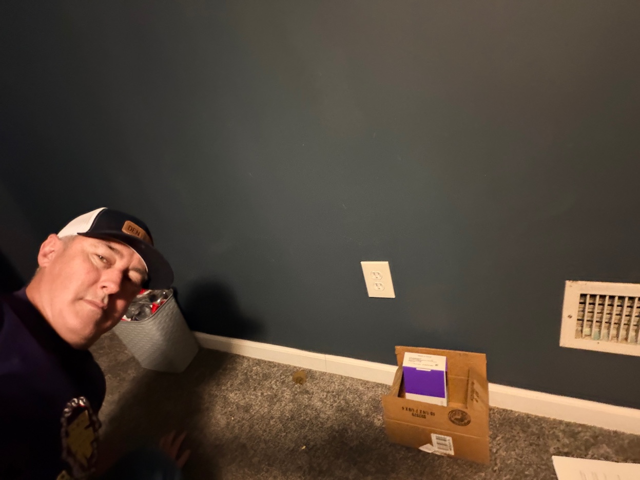 Kanga at the French doors